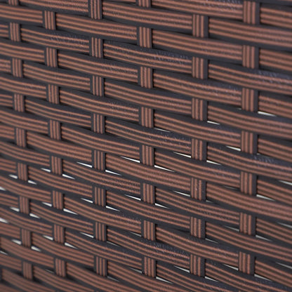 Outdoor Wicker Rocking Chair, PE Rattan Recliner with Cushion, Adjustable Footrest, Turquoise Outdoor Rocking Chairs at Gallery Canada