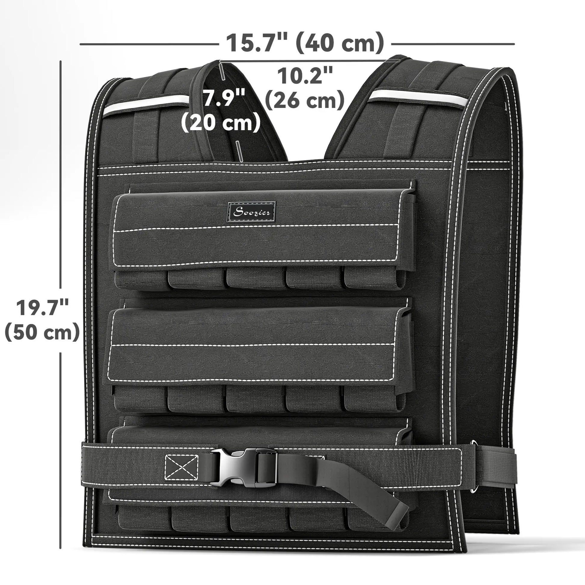 33LBS Adjustable Weighted Vest, Reflective Strips, Snug Fit for Running Training Strength Training Equipment at Gallery Canada