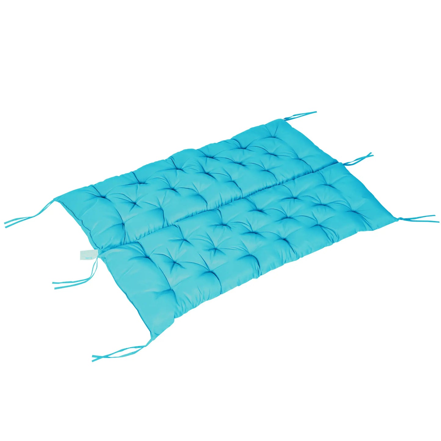Porch Swing Cushion, Garden Bench Cushion with Backrest, Non-Slip 3-Seater, 59.1" x 38.6", Turquoise Patio Chair Cushions at Gallery Canada