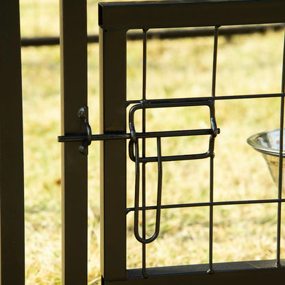 Outdoor Dog Kennel, Lockable Pet Playpen, Welded Steel Fence, Rotating Bowl, Green Houses, Kennels & Pens at Gallery Canada