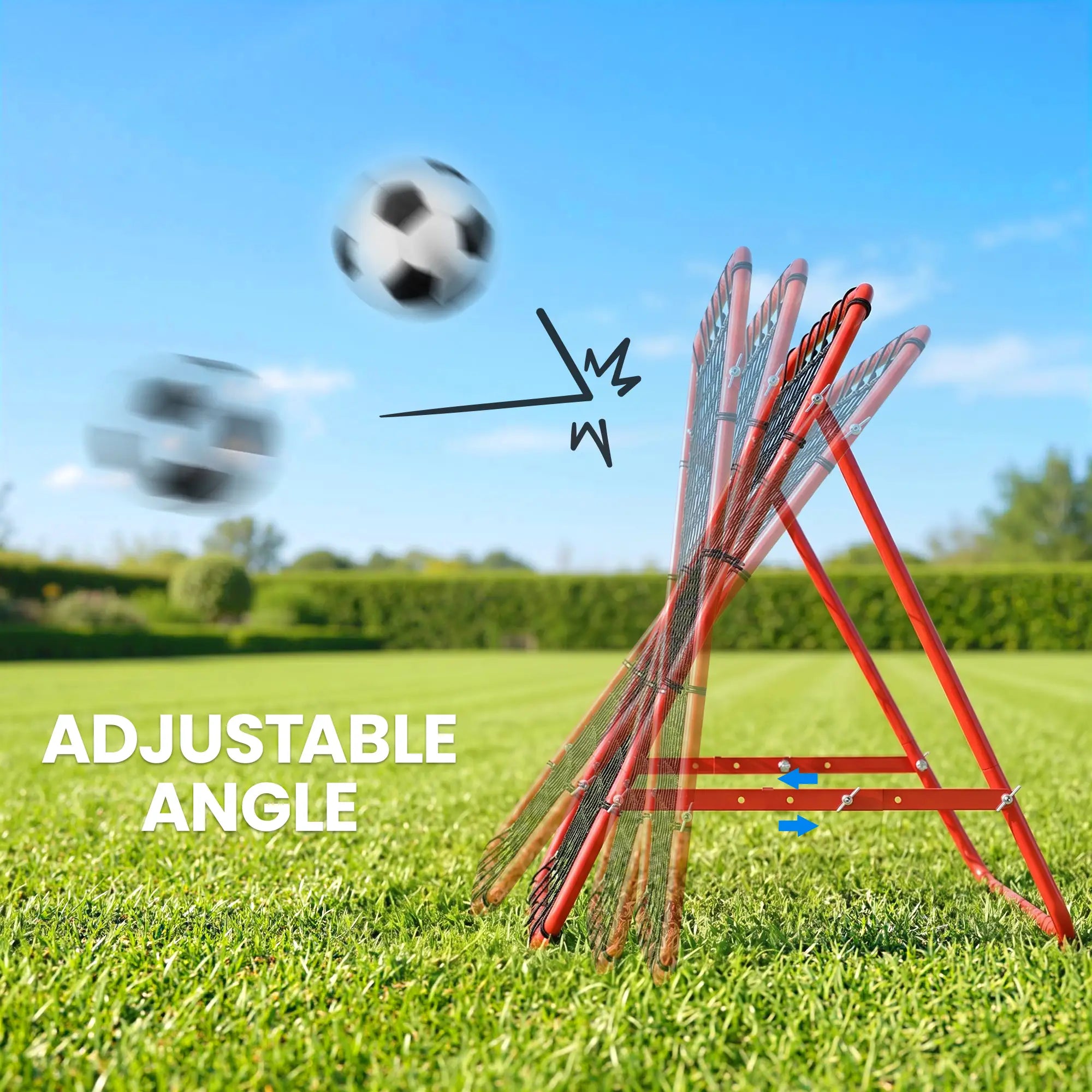 Volleyball Rebounder Net, Football Training Aid, Kickback Target, Red Football at Gallery Canada