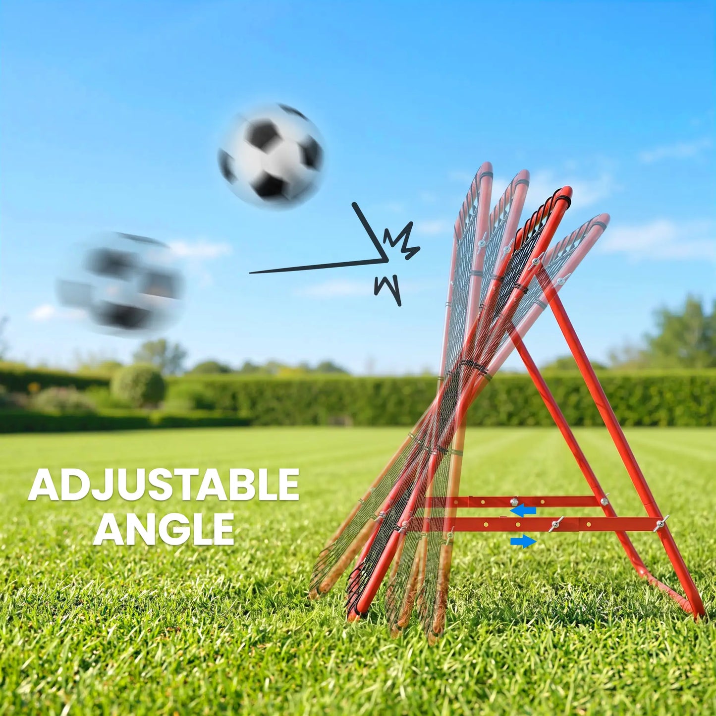Volleyball Rebounder Net, Football Training Aid, Kickback Target, Red Football at Gallery Canada