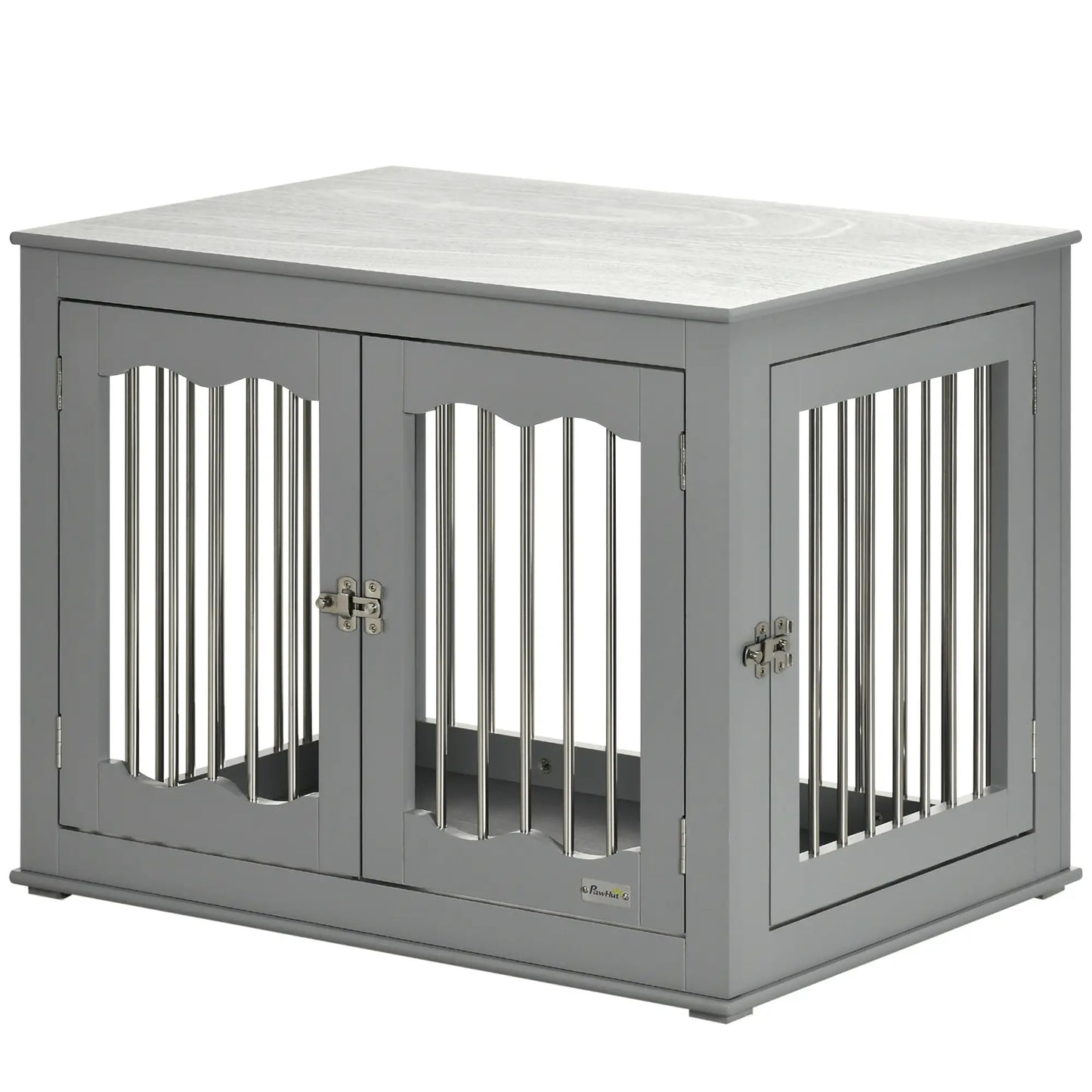 Dog Crate Furniture, Three Doors, Locks, Indoor, Medium, Grey Houses, Kennels & Pens Grey at Gallery Canada