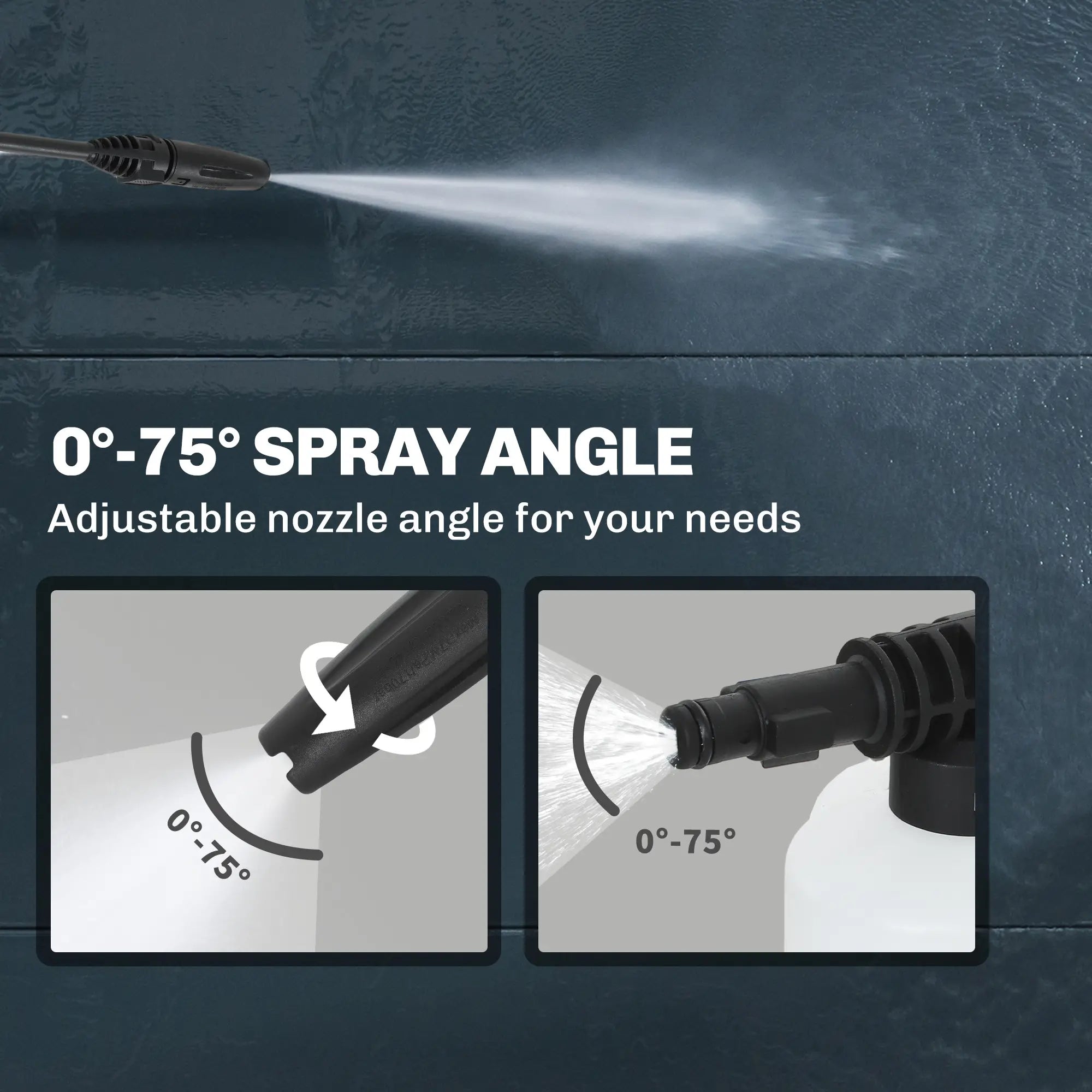 Electric Pressure Washer, 2176 PSI High Pressure Washer with 20 ft Outlet Hose, Adjustable Nozzle, 1.9GPM Power Washer Garden Accessories at Gallery Canada