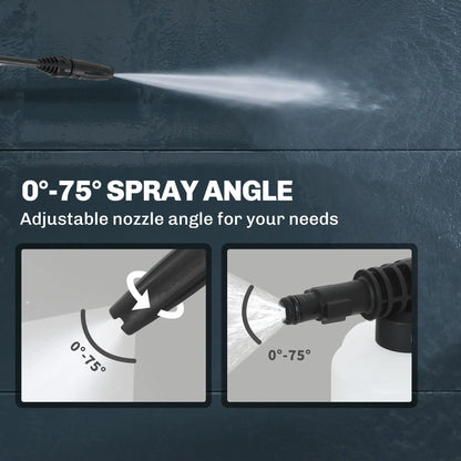 Electric Pressure Washer, 2176 PSI High Pressure Washer with 20 ft Outlet Hose, Adjustable Nozzle, 1.9GPM Power Washer Garden Accessories at Gallery Canada