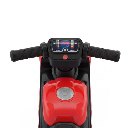 Vélo d'équilibre avec musique, pneus larges, rouge