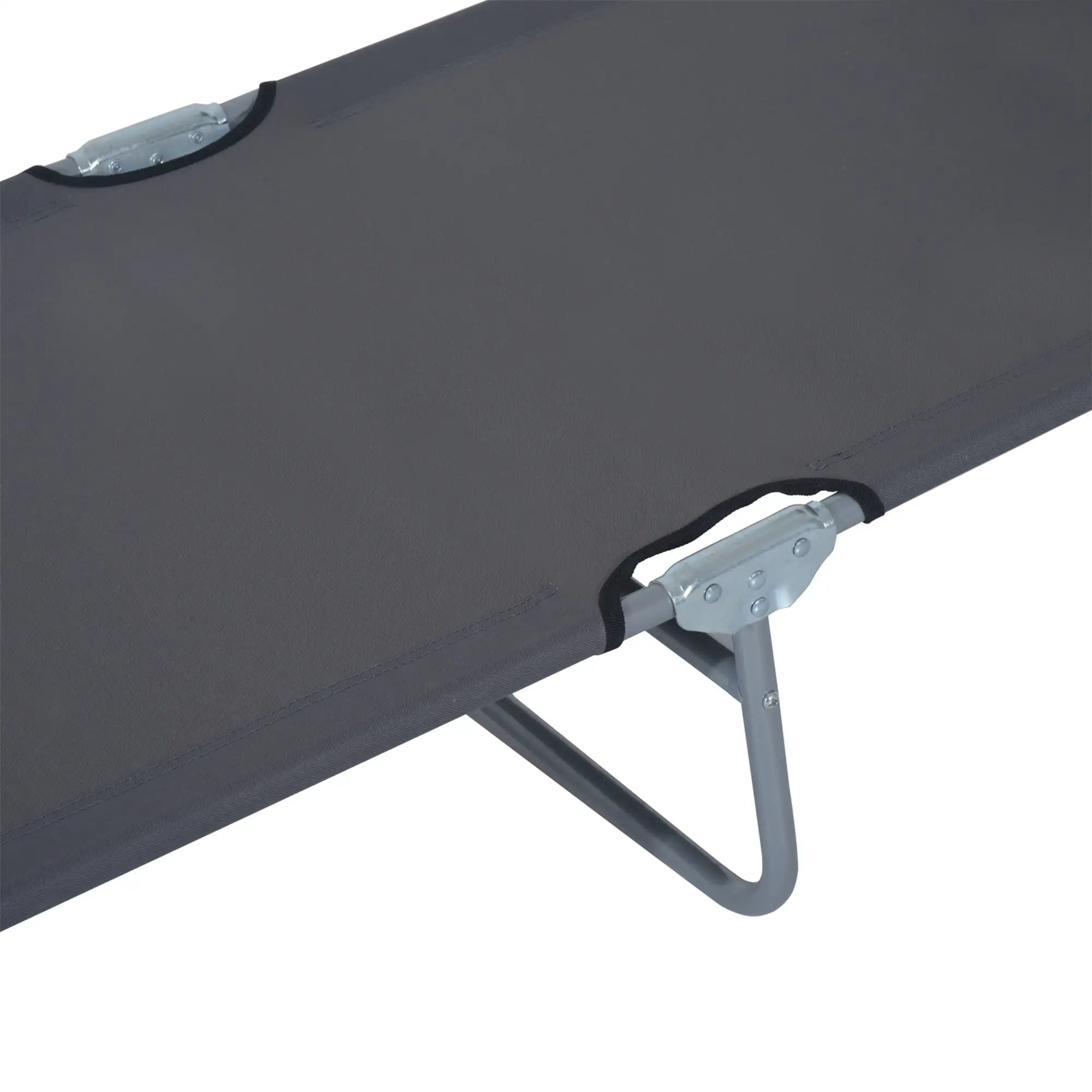 Outdoor Lounge Chair, Adjustable Folding Chaise, Tanning Chair with Shade, Grey Lounger Chairs at Gallery Canada