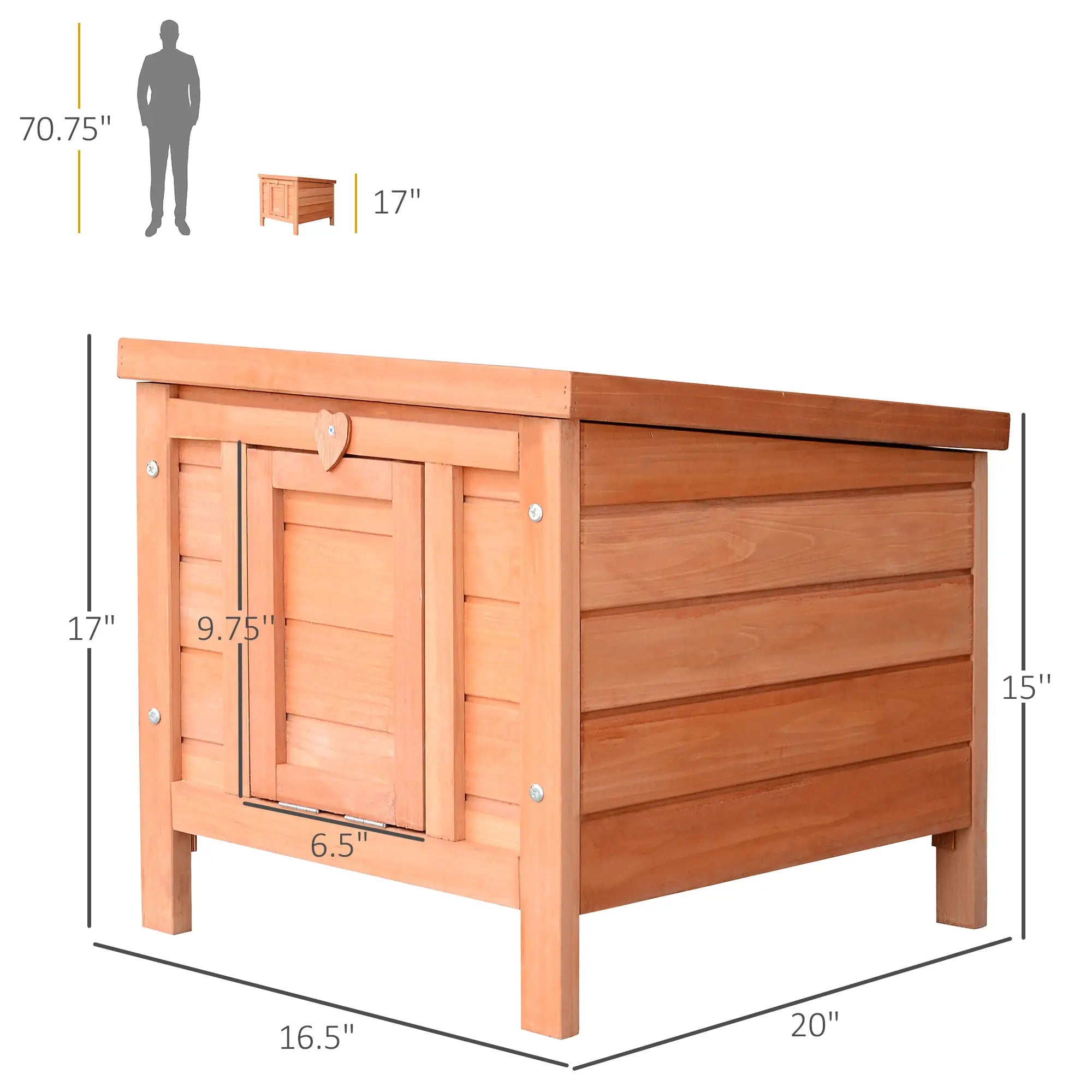Wooden Rabbit Hutch, Bunny Cage, Outdoor Cat House, 20