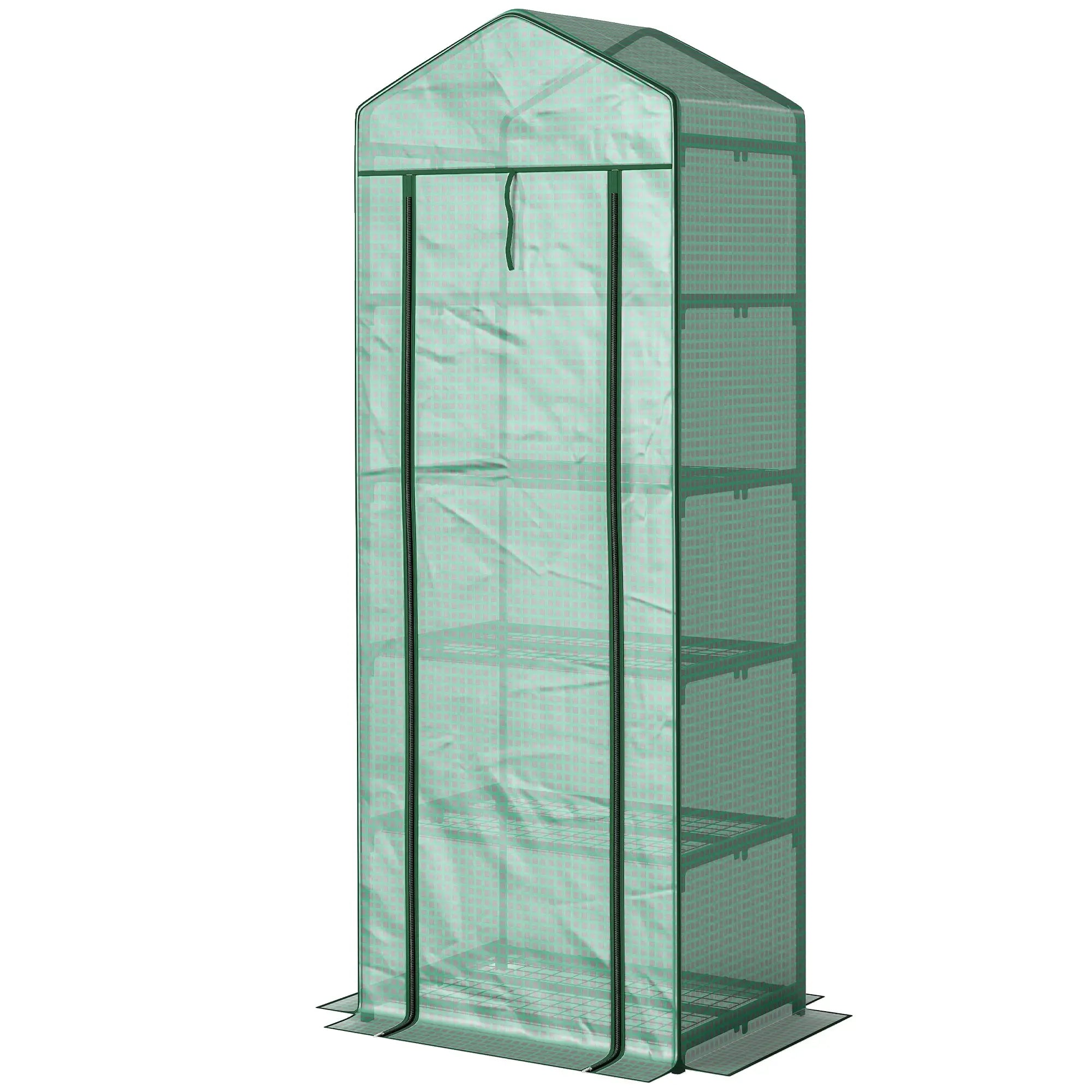 5 Tier Mini Greenhouse, Portable, Transparent, 27.25