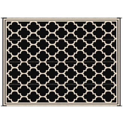9'x12' Reversible Outdoor RV Rug, Patio Mat, Black Outdoor Reversible Rugs at Gallery Canada