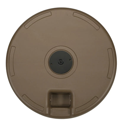 Heavy Duty Fillable Umbrella Base, Round Parasol Stand, Brown Umbrella Bases at Gallery Canada