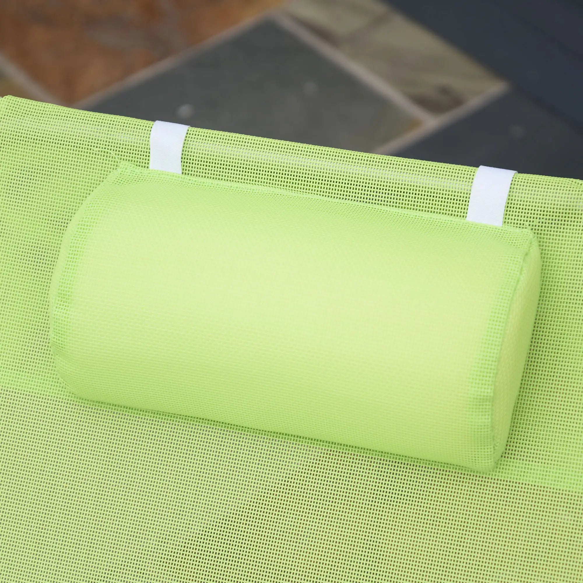 Portable Adjustable Reclining Lounge Chair, Folding Chaise, Light Green Lounger Chairs at Gallery Canada