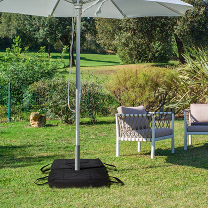 2pc Umbrella Base, 55lbs, Weight Bag With Scoop, Black Umbrella Bases at Gallery Canada