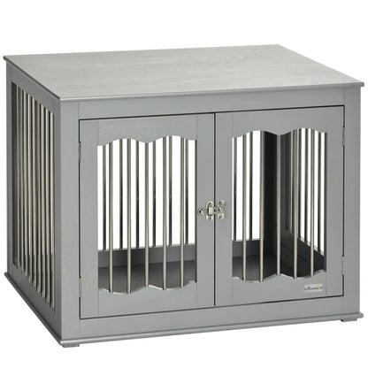 Dog Crate Furniture, Three Doors, Locks, Indoor, Medium, Grey Houses, Kennels & Pens at Gallery Canada