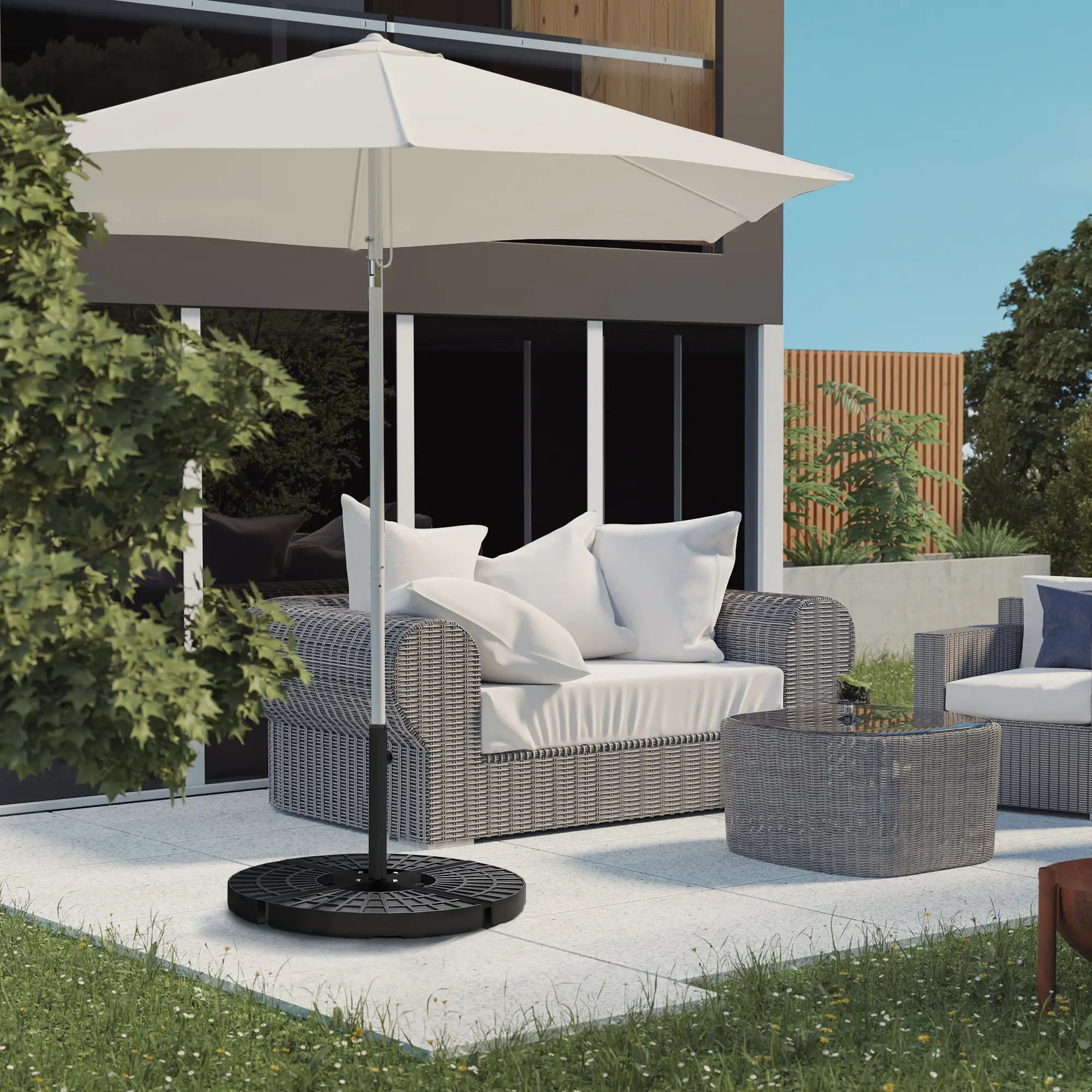 Universal Cross Brace Stand, Small Offset Or Large Market Umbrella, Black Umbrella Bases at Gallery Canada