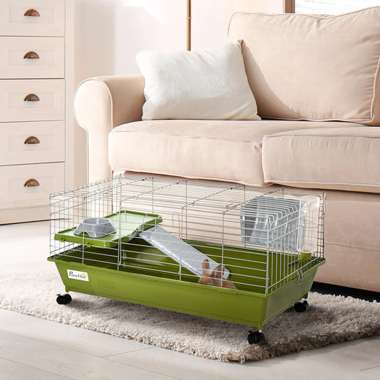 Small Animal Cage, Rolling Bunny Cage, Guinea Pig Cage, Green Houses & Habitats Green at Gallery Canada