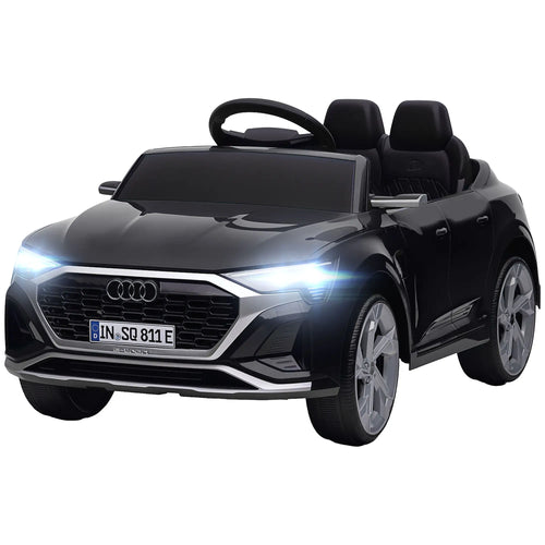 12V Kids Electric Car, Audi Q8 E-Tron Sportback, Remote Control, Black
