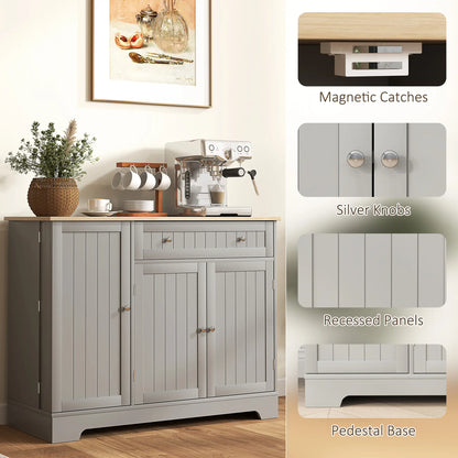 Modern Sideboard Cabinet, 41" Kitchen Buffet, Grey Bar Cabinets at Gallery Canada