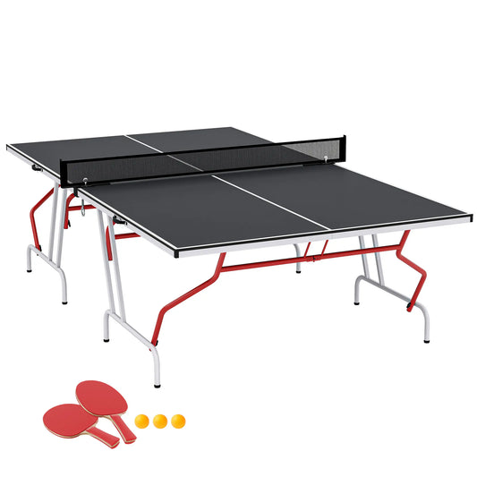 9' x 5' Full Size Table Tennis Table, Folding, Dark Grey Game Tables Dark Grey at Gallery Canada