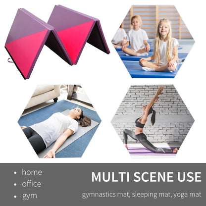 4'x10'x2" Folding Gymnastics Mat, Pink and Purple Gymnastics Mats at Gallery Canada