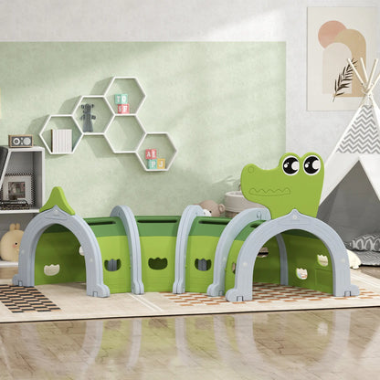 Crocodile Design Tunnel for Kids, 3-6 Years, Green Children's Play Tunnels at Gallery Canada