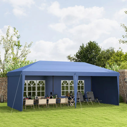 10' x 20' Pop Up Canopy Tent, Instant Shelter, Blue Pop Up Canopies at Gallery Canada