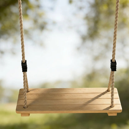 Wooden Swing Seat, Adjustable Rope, Outdoor Playground Playset Gym Sets & Swings at Gallery Canada