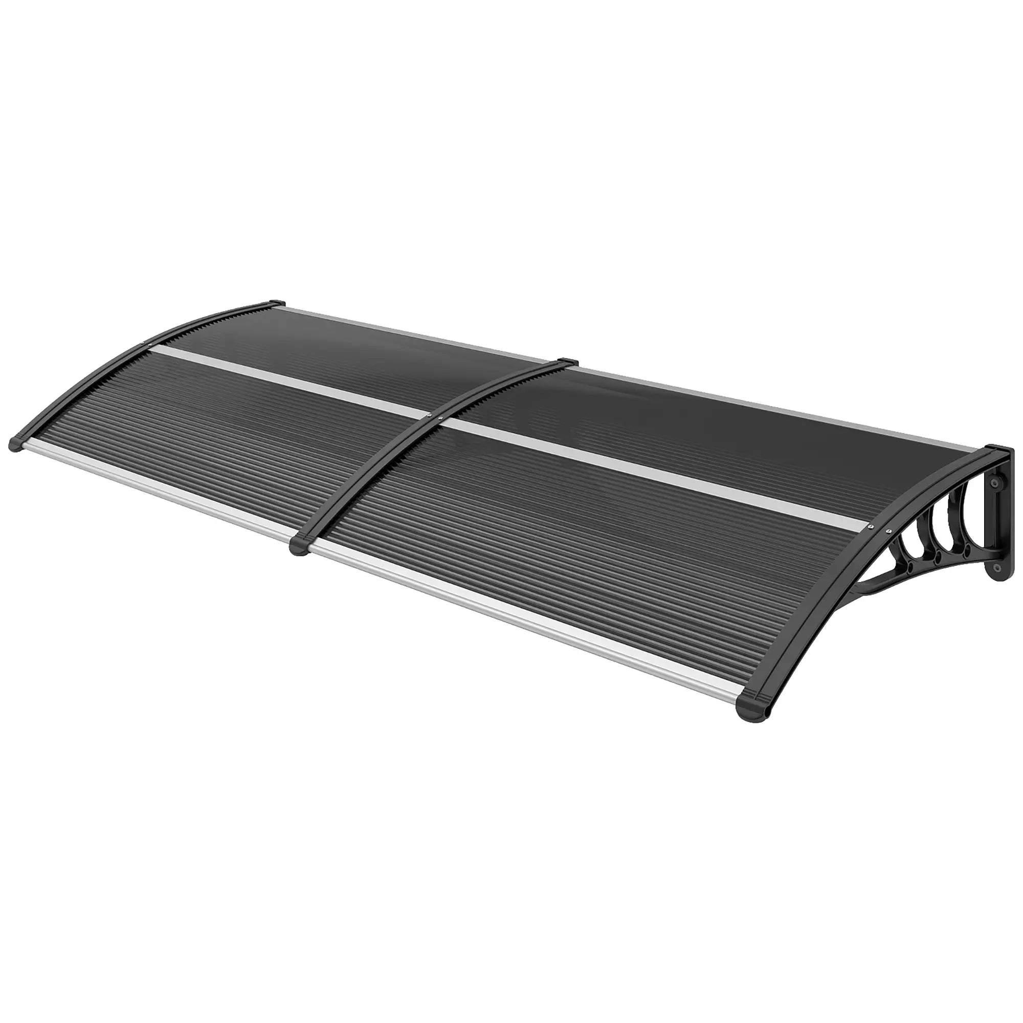 77.2 x 29.5 in Modern Polycarbonate Window Awning, Black Door Awnings Black at Gallery Canada