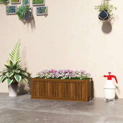 Foldable Elevated Planter Box, Wooden Raised Garden Bed, Carbonized Wooden Planter Boxes at Gallery Canada