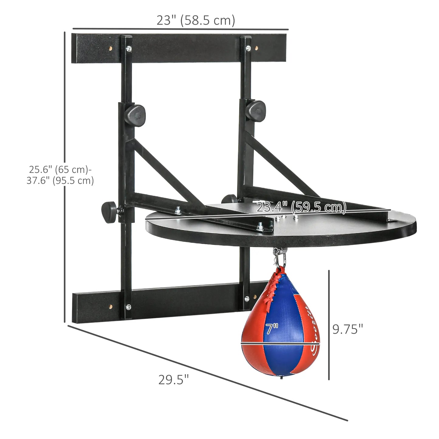 Adjustable Speed Bag Platform, Wall Mounted, 360° Swivel Training More-Strength Training Equipment at Gallery Canada