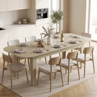 Extendable Oval Dining Table, 4-6, Oak