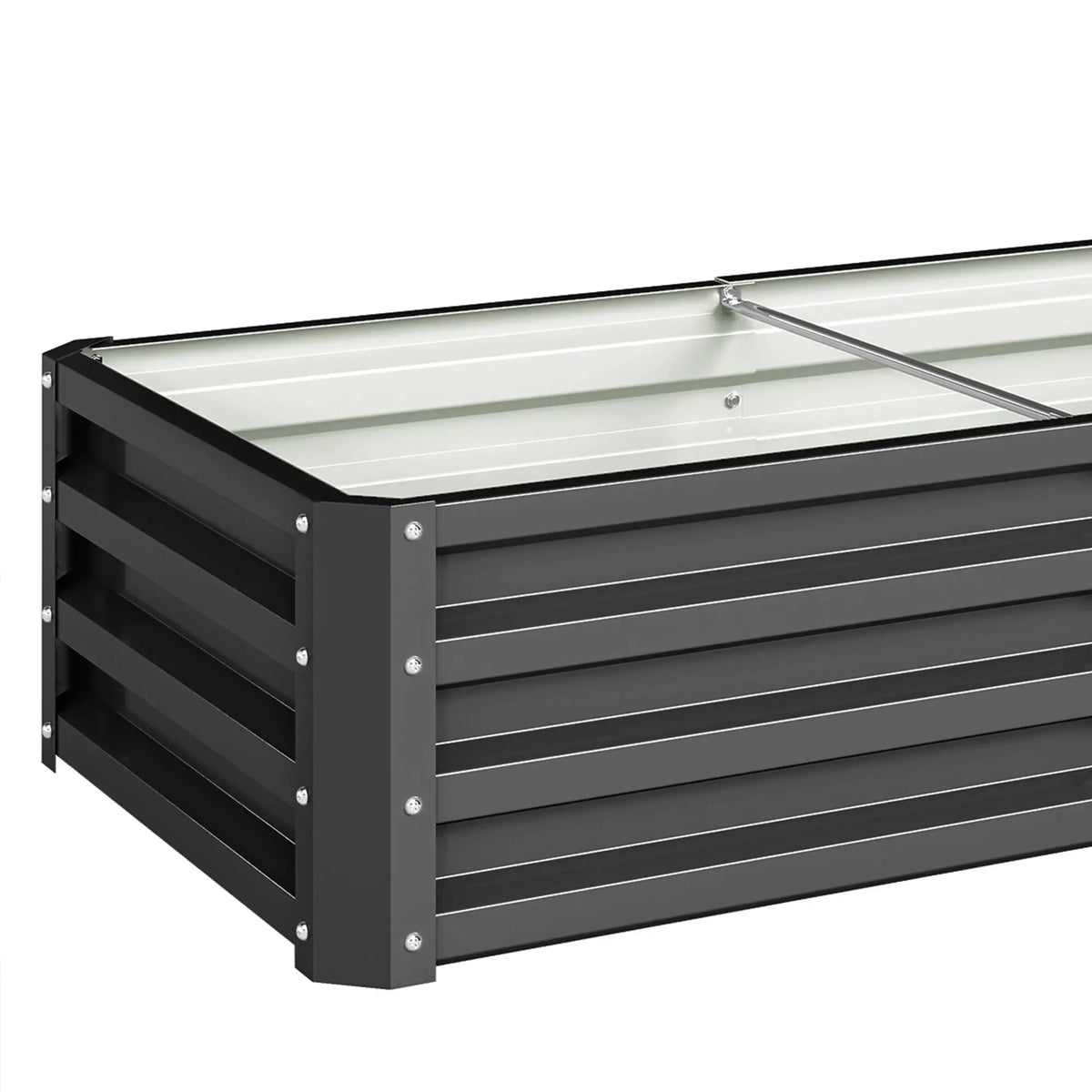 4' x 2' x 1' Galvanized Raised Garden Bed, Set of 2, Grey Galvanized Planter Boxes at Gallery Canada
