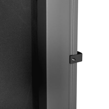 118" x 71" Outdoor Folding Privacy Screen, Retractable Side Awning, UV Wind Resistant, Black Side Awnings at Gallery Canada