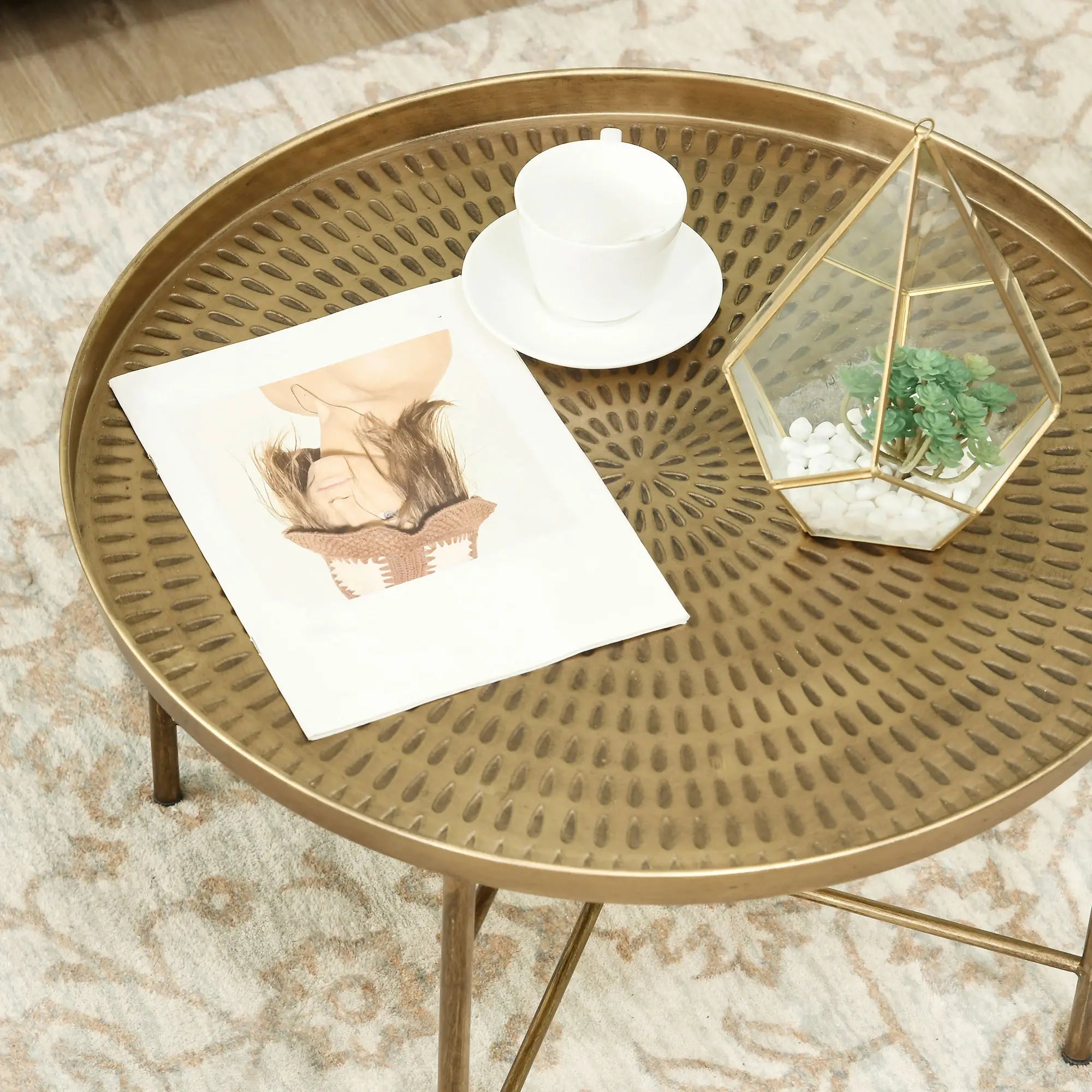 Vintage Coffee Table for Living Room, 24