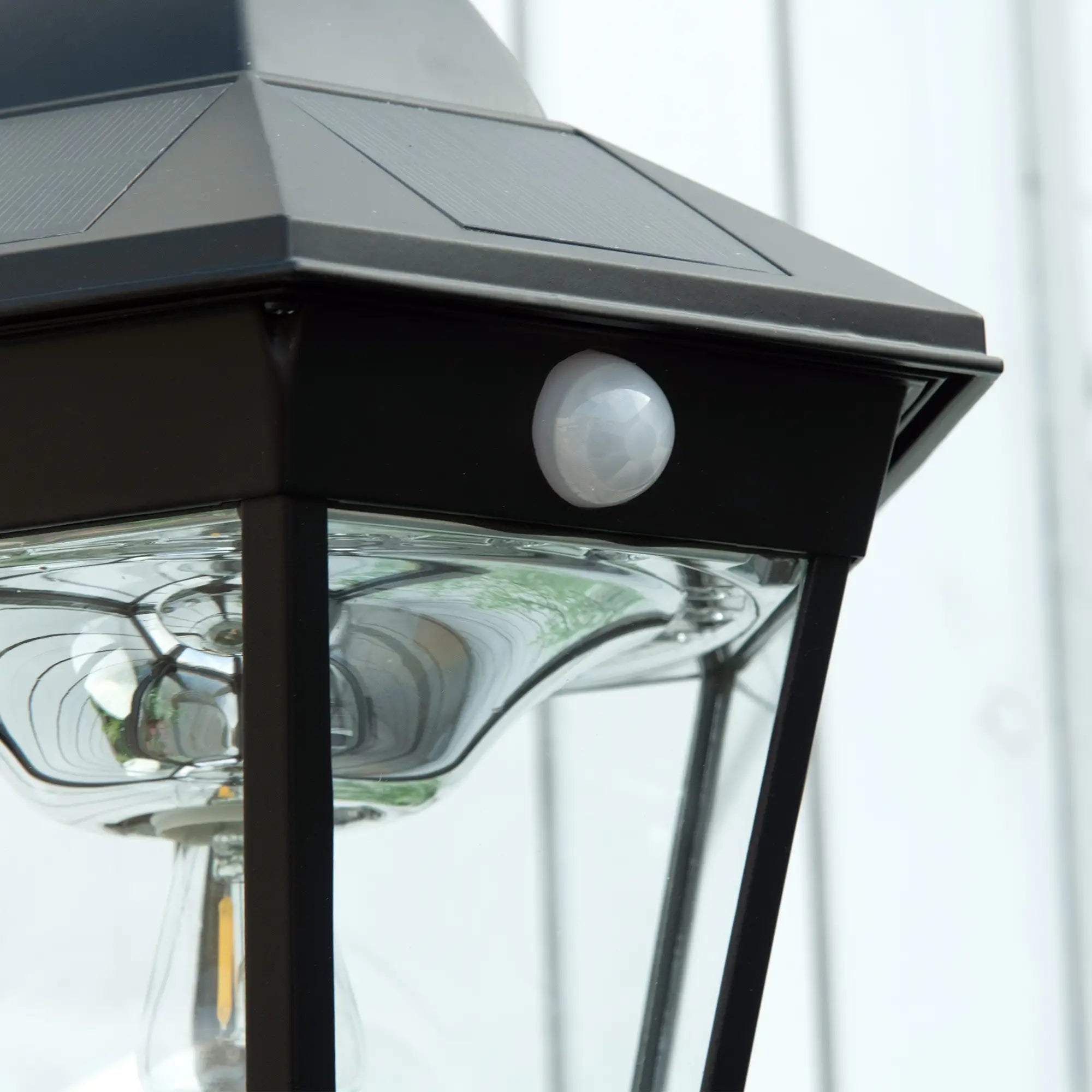 77 Solar Lamp Post Light, Motion Activated, Adjustable Brightness, Black Solar Post Lamps at Gallery Canada
