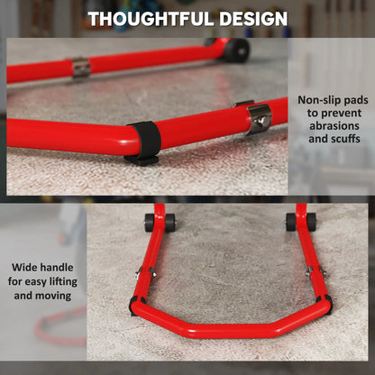 Motorcycle Stand Lift, 850 lbs Capacity, Front Rear Combo, Red Automotive at Gallery Canada