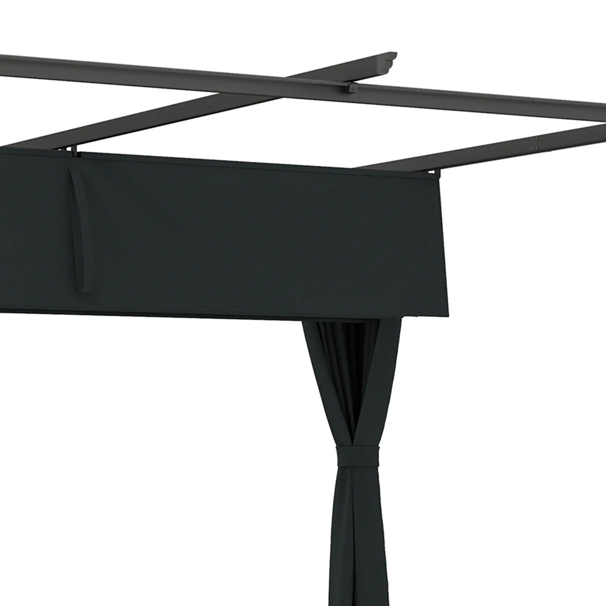 10' x 13' Pergola, Retractable Canopy, UPF30+ Sun Shade, Garden, Backyard Pergolas at Gallery Canada
