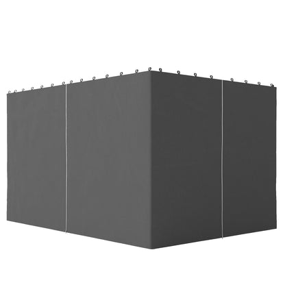 10' x 13' Gazebo Sidewall Set, 4 Panels, Light Grey Gazebo Sidewalls at Gallery Canada