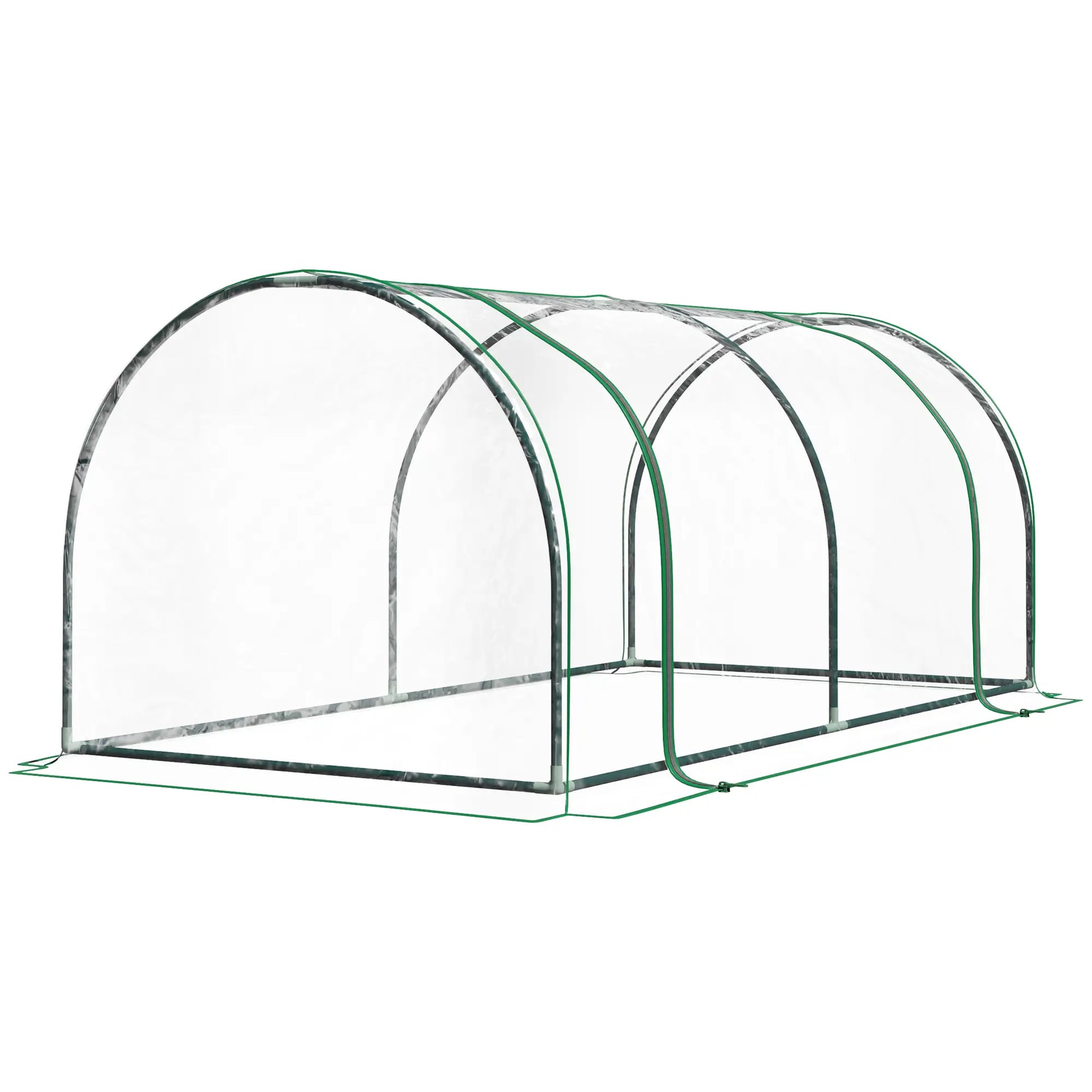 6' x 3' x 2.6' Mini Greenhouse, Portable, Zippered Doors, Clear Mini Greenhouses at Gallery Canada