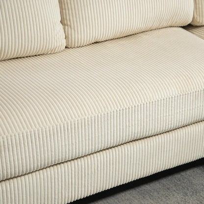 L Shaped Sofa with Chaise Lounge, Spring Cushion, Beige Sofas & Reclining Chairs at Gallery Canada