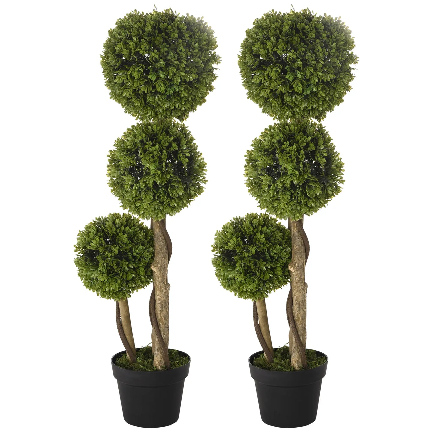2 3FT Artificial Bamboo Trees in Pot, Home Office Decor, Green Artificial Trees Green at Gallery Canada