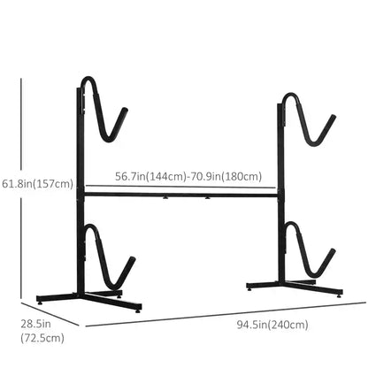 Freestanding Kayak Storage Rack, Adjustable Length, Heavy Duty, Indoor Outdoor Kayak Carts at Gallery Canada