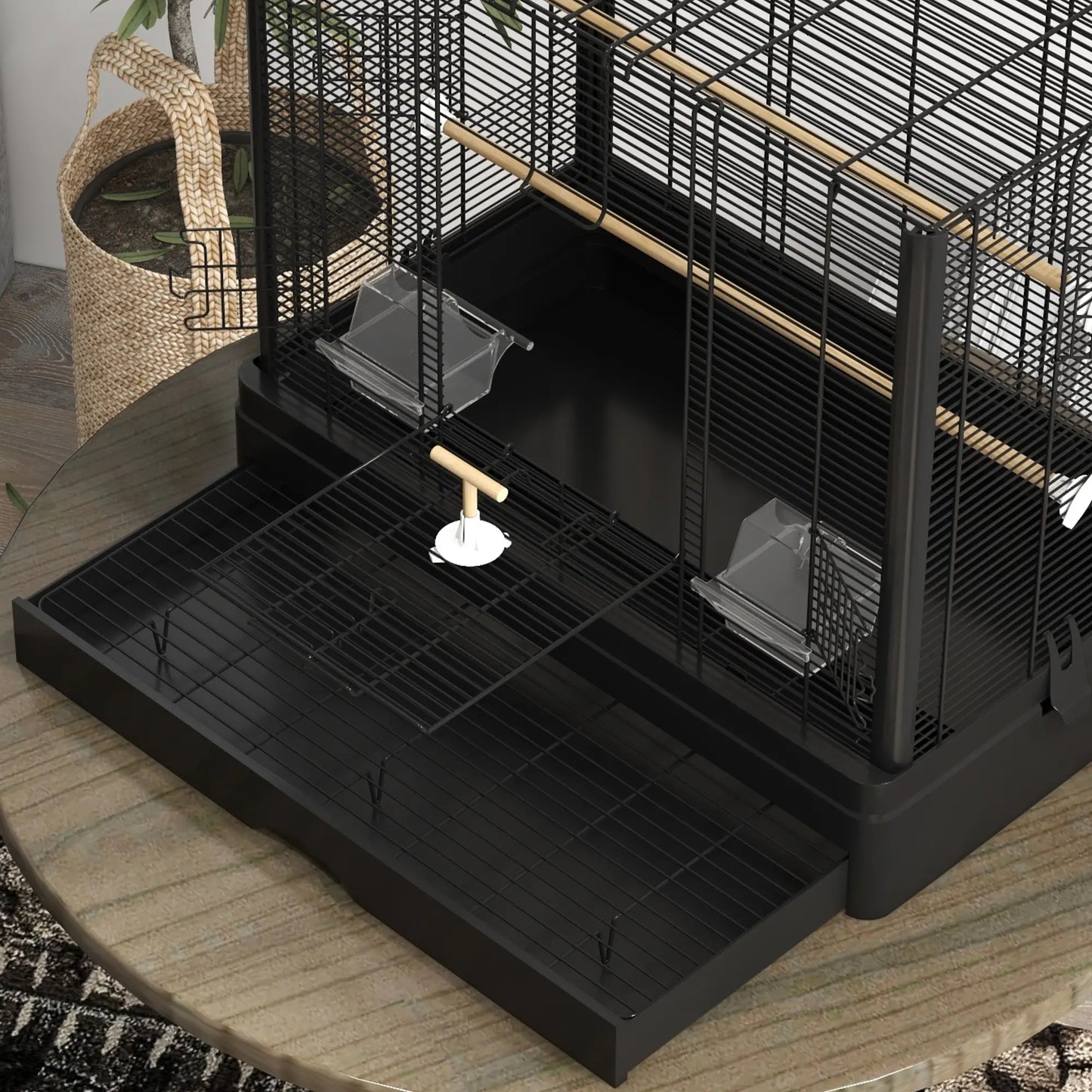 22" Bird Cage for Budgies, Finches, Canaries, Black Bird Cages at Gallery Canada