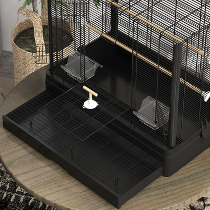 22" Bird Cage for Budgies, Finches, Canaries, Black Bird Cages at Gallery Canada