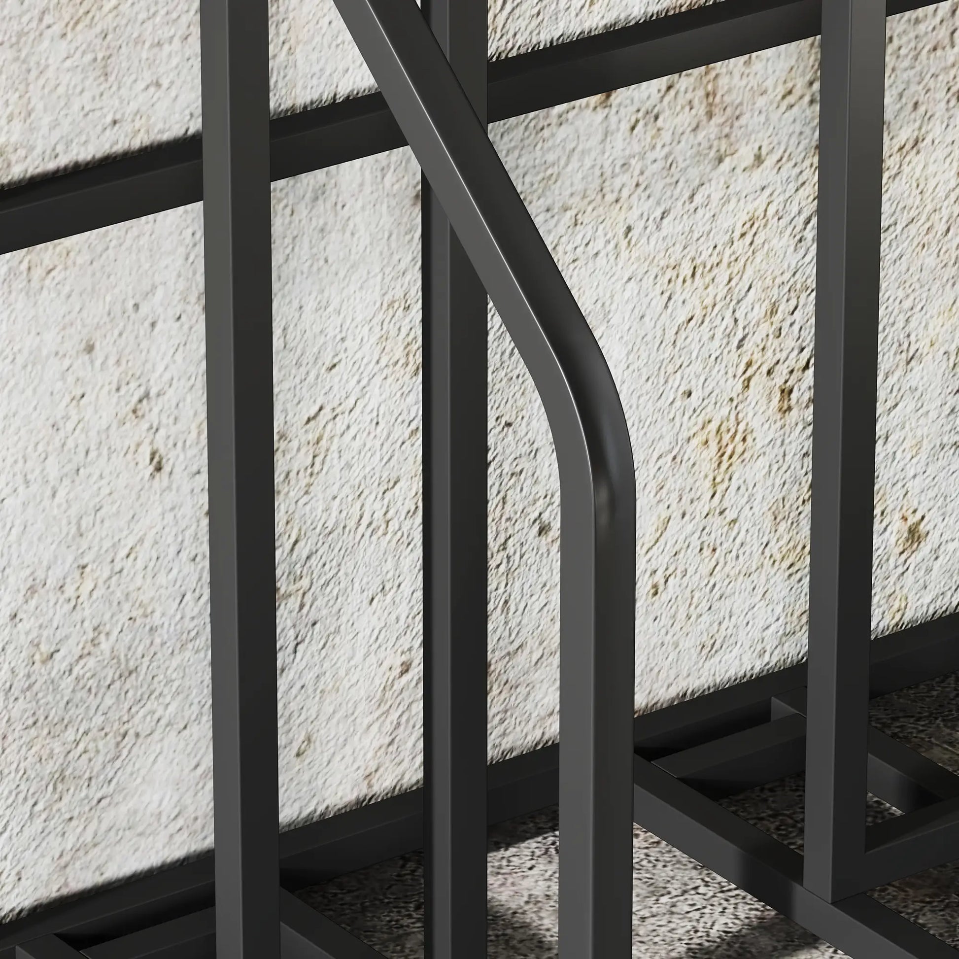 3 Bike Stand, Metal Floor Storage Rack with Basket, Hooks, Black Bike Parking Stands at Gallery Canada