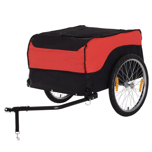 Bike Cargo Trailer, Bicycle Luggage Carrier Cart, Black, Red Bike Cargo Trailers Red and Black at Gallery Canada