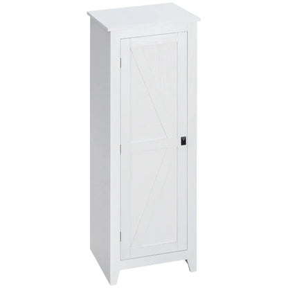 48" Farmhouse Kitchen Pantry Cabinet, Adjustable Shelves, White Kitchen Pantry Cabinets White at Gallery Canada