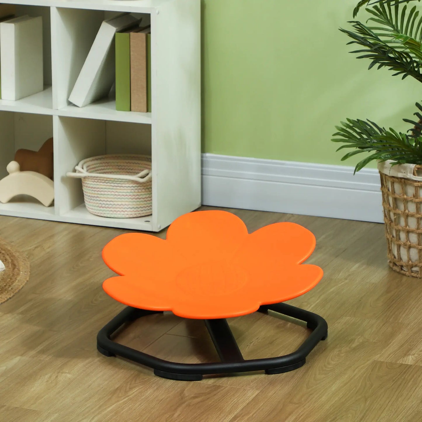 Flower-Shaped Kids Swivel Chair, Non-Slip Spinning Chair, Orange Kids Chairs & Seating at Gallery Canada