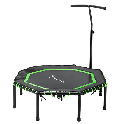 48" Foldable Trampoline with Adjustable Handle Bar, Green Trampolines at Gallery Canada