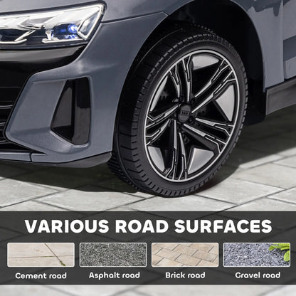 12V Ride-On Car With Remote Control, 3.1 MPH, Grey